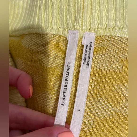 Anthropologie Floral Printed Sweater Shorts - Picture 5 of 5